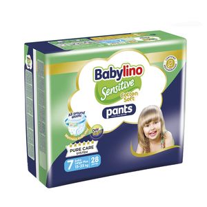 پوشک شورتی کودک بیبی لینو مدل value pack سایز 7 بسته 28 عددی